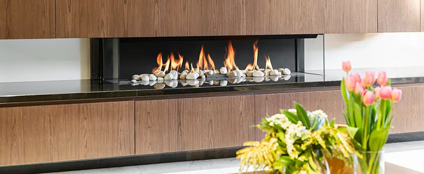 Double-height Fireplace Design Refurbishment in Cameron Park, California